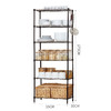 溢彩年华 六层厨房置物架 落地货架子储物收纳架 55x30x175cm移动书架微波炉架花架浴室架子 DKI2-173M 商品缩略图4