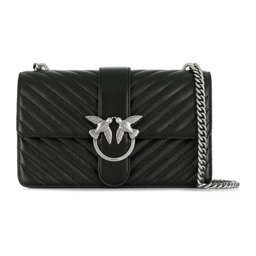【香港直邮】·Pinko 品高 女士Love系列黑色斜挎包 1P21HG-Y5V1Z99 商品图0