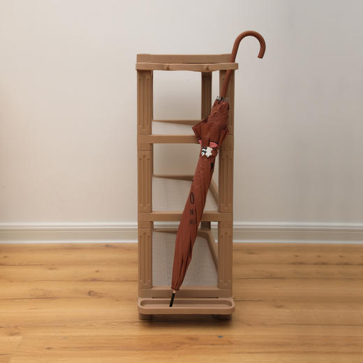 旺家星鞋架 多层简易防尘鞋架小子 多功能鞋柜现代简约 咖啡 商品图4