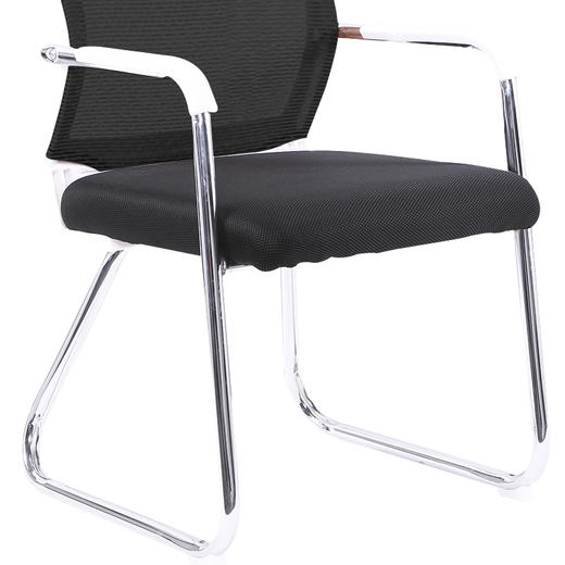 中伟电脑椅会议桌办公椅家用网布椅子-黑色 商品图3