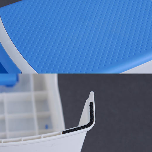 好尔（Hore）凳子 板凳 小凳子 塑料凳子带提手小号蓝色 1个装 商品图2