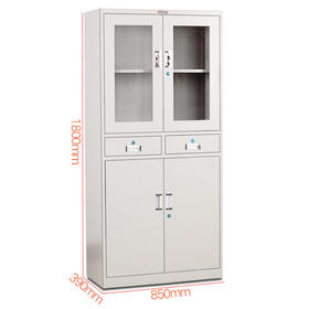 钱柜二斗器械柜钢制文件柜铁皮柜办公储物柜财务档案柜资料柜