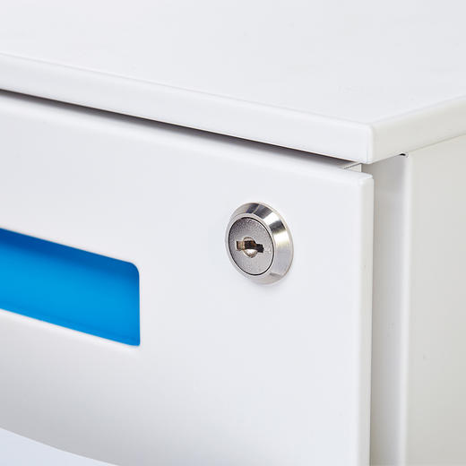 金经金属钢制活动柜文件柜铁皮柜办公室矮柜三层抽屉柜打印机柜挂劳桌边柜薄边白色拉手 商品图4