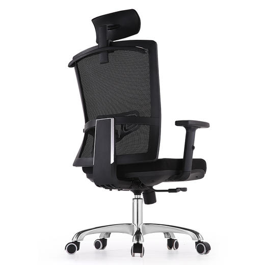 中伟电脑椅办公椅子人体工学椅家用转椅网椅时尚座椅休闲椅子黑色网背 商品图1