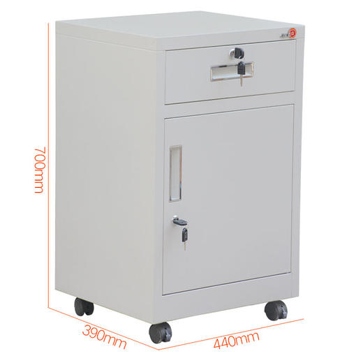 钱柜矮柜储物柜办公文件柜铁皮柜子资料柜活动柜带锁 商品图0