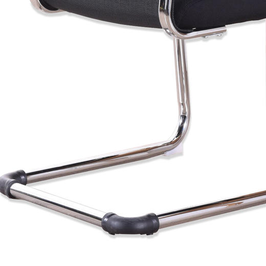 奈高办公家具电脑椅办公椅会议椅职员椅网布弓形椅黑色 商品图5