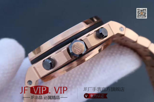 JF爱彼26470st 土豪玫瑰金 搭载复刻原版3126全自动机械机芯 1比1超级复刻透底，镀18K玫瑰金精钢表带，高端大气男士手表 商品图5