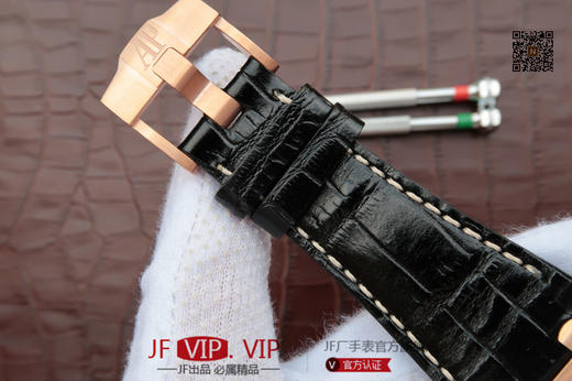 JF爱彼26470st 土豪玫瑰金 搭载复刻原版3126机芯 1比1超级复刻透底，镀18K玫瑰金进口牛皮表带，全功能霸气男士手表 商品图6