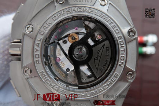 JF爱彼26568，车神舒马赫限量版！皇家橡树12秒 版本！3126机！透底，前后蓝宝石！钛金属表壳！钛陶瓷圈口！44MM。 ！全功能男士手表 商品图4