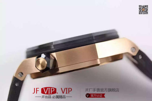 JF爱彼15710终极V9s版。钛钢镀金！实测高强度防水200米！进口机械机芯改正品3120全自动机械机芯！原装潜水硅胶表带 商品图7