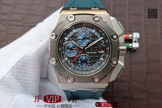 JF爱彼26568，车神舒马赫限量版！皇家橡树12秒 版本！3126机！透底，前后蓝宝石！钛金属表壳！钛陶瓷圈口！44MM。 ！全功能男士手表 商品图0
