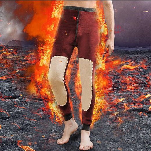 TX-992秋季男士保暖裤加绒加厚羊毛护膝毛裤 商品图0