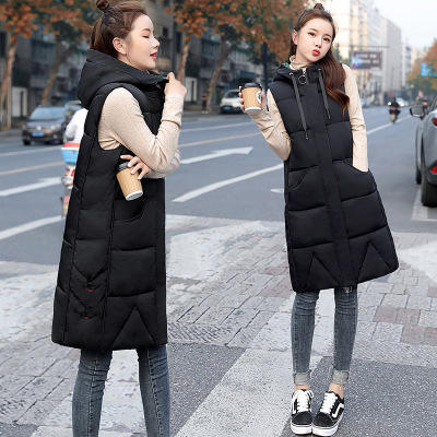 XN  CPYY998B9   时尚百搭中长款无袖棉服马夹外套 商品图1