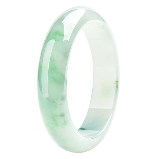 SPY-266缅甸冰种绿底翡翠手镯 商品图2