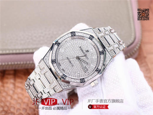 TZ爱彼皇家橡树系列15452男装满天星钻表，手工镶嵌1000多颗莫桑钻，搭载进口9015机芯改原装3120自动机械机芯 商品图1