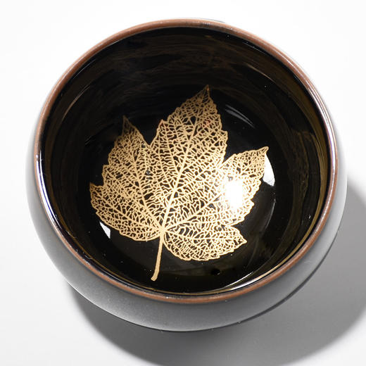 心经盏建盏杯木叶盏茶杯餐饮用具主人杯单杯茶盏个人品茗杯居家日用功夫茶具 商品图2