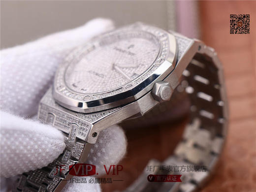 TZ爱彼皇家橡树系列15452男装满天星钻表，手工镶嵌1000多颗莫桑钻，搭载进口9015机芯改原装3120自动机械机芯 商品图4