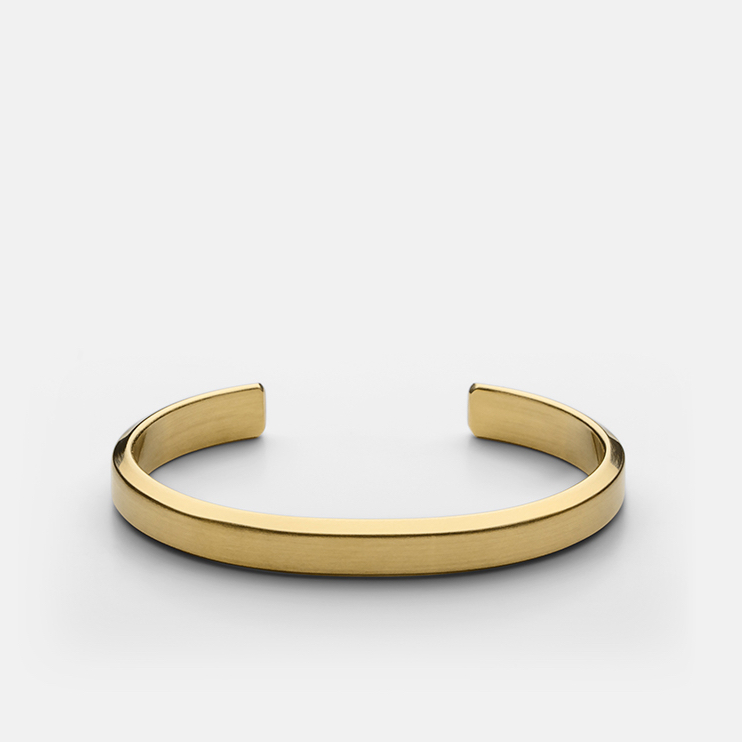 北京仓｜Skultuna-Icon-磨砂金色 手镯（男女同款）［瑞典设计师］