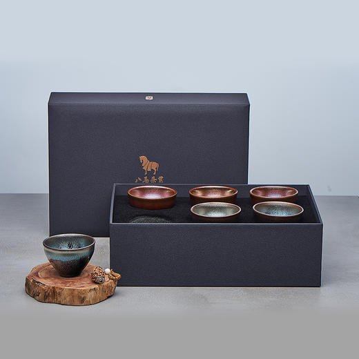 八马茶具|福建南平建盏 龙凤呈祥六件套茶器 - 八马茶业旗舰店