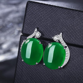 YZ-096气质唯美人工玉髓韩国学生简约大气耳环