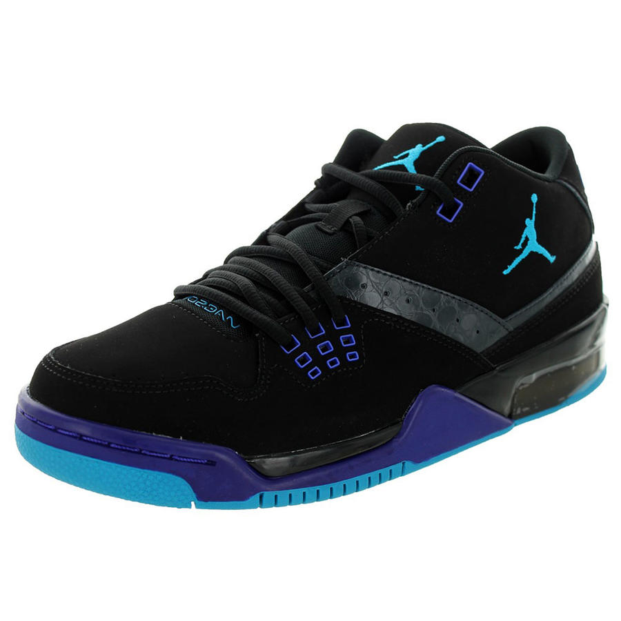 耐克男鞋新款air jordan flight 23 aj乔丹炭黑底蓝边运动实战篮球鞋