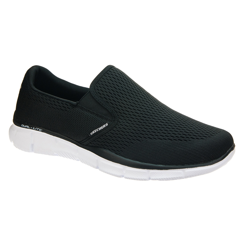 Skechers斯凯奇男健步鞋 轻便舒适休闲鞋51509黑色白底秋冬新款EQUALIZER - DOUBLE PLAYJPY带授权招加盟代理