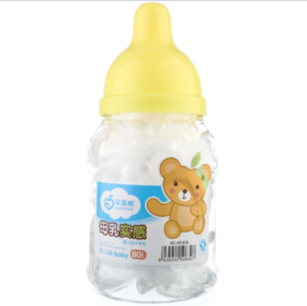 【婴儿用品】 婴儿宝宝母乳实感奶嘴 硅胶宽口奶嘴80个桶装