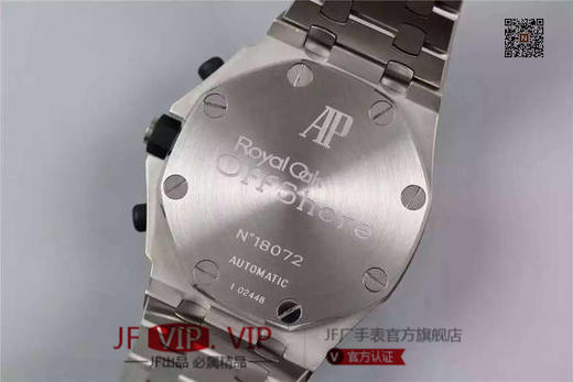 JF爱彼ap26170ST 钢带版 同正品一致的走法12位小秒走法，钢带倒角打磨圆润不刮手，不透底，男表，外壳为316L精钢，全自动机械机芯！ 商品图5