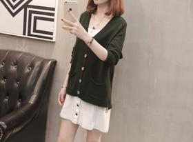 【服饰鞋包】毛衣外套女秋装新款针织开衫短款宽松外搭春秋针织衫