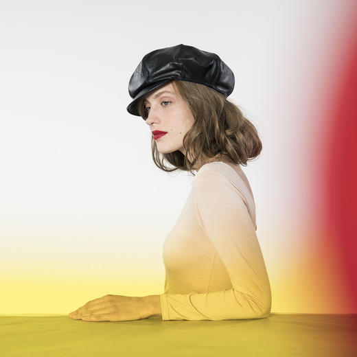 北京仓｜LAULHERE-CHARLIE-质感黑色 牛皮 邮差帽［法国设计师］ 商品图4