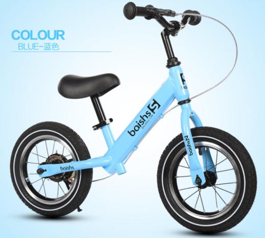 【自行车】儿童平衡车 2-6岁无脚踏两轮滑步车 12寸小孩溜溜自行车 商品图2