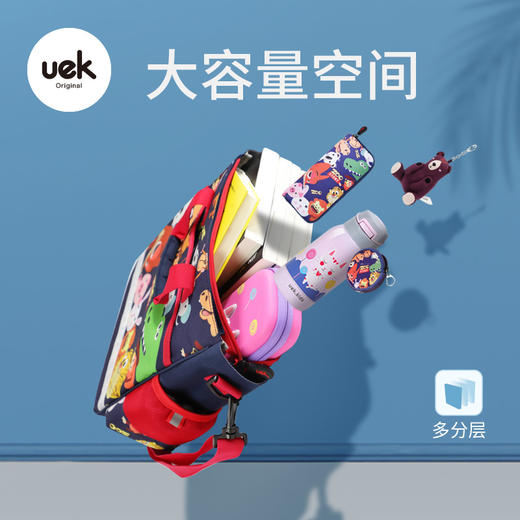 uek儿童补习袋小学生手提包美术袋拎书袋斜挎包男女卡通补课书包 商品图7