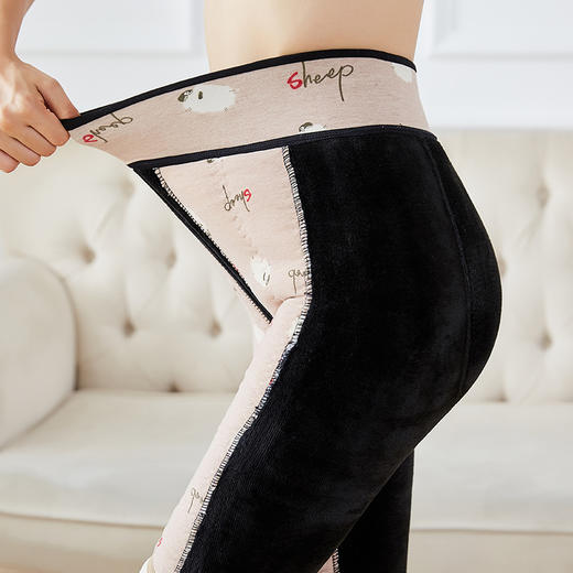 DF-107冬季蚕丝护膝保暖裤女士护腰打底裤 商品图2