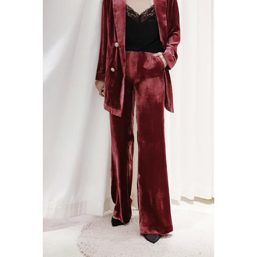 CG｜Velvet Tall Pants [丝绒修身长裤] 商品图3