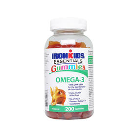 IRONKIDS 小铁人青少年 OMEGA3鱼油软糖 200粒JPY带授权招加盟代理