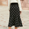 欧芮儿新款不规则黑色波点半身裙女 商品缩略图2