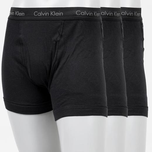 Calvin Klein/CK男式平角裤3条装黑色纯棉 NU3019-001JPY带授权招加盟代理 商品图0