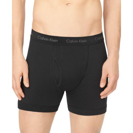 Calvin Klein/CK男式平角裤3条装黑色纯棉 NU3019-001JPY带授权招加盟代理 商品图1