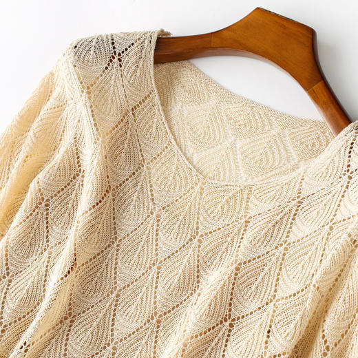 WO-L552秋季网纱波点刺绣连衣裙 商品图2