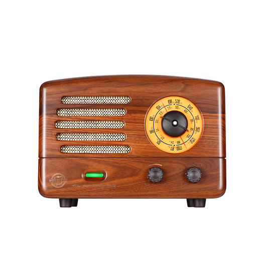 猫王典藏复古原木质收音机音箱 商品图0