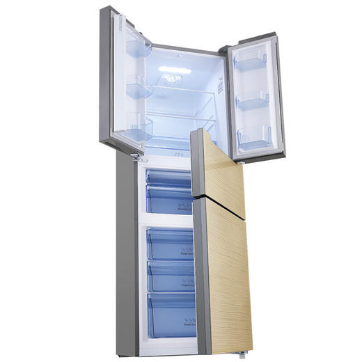 海信hisense节能静音多开门电冰箱风直冷小型冰箱303升bcd303dg2faws