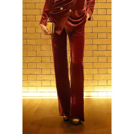 CG｜Velvet Tall Pants [丝绒修身长裤] 商品图5