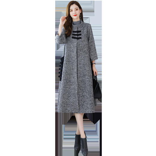 WZNH-WC81609冬季新款中老年宽松显瘦裙 商品图4