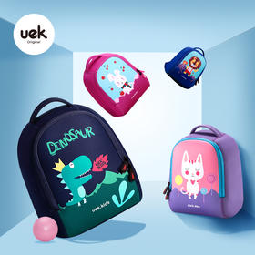 uek小书包幼儿园男宝宝女孩韩版卡通恐龙书包轻便1-3-5岁儿童背包