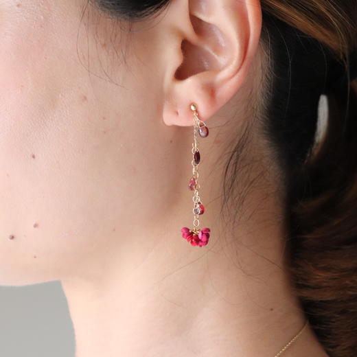 北京仓｜Selieu-AKANE-树莓红 耳夹（无需耳洞）［日本设计师］ 商品图2