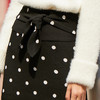 欧芮儿新款不规则黑色波点半身裙女 商品缩略图3