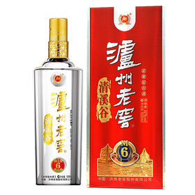 泸州老窖 清溪谷M 6浓香型白酒52度500ml/1瓶/6瓶整箱