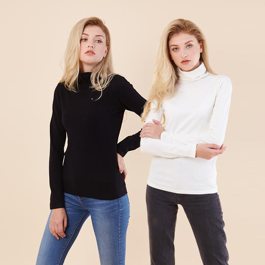 本来之选  秋季新款 高领针织衫 毛衫 打底外穿毛衣 B9057 商品图2