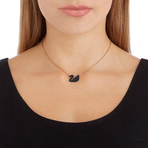 Swarovski/施华洛世奇玫瑰金/黑色玫瑰金镀金链大黑天鹅项链 天鹅吊坠 5204134JPY带授权招加盟代理 商品图1