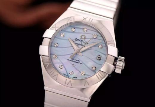 V6欧米茄星座123.10.27.20.57.001机械女士手表，精钢镀18k表链表壳，搭载定制版8520，全自动机械机芯，尺寸：27*13毫米，女士手表，精钢表带，透底 商品图0